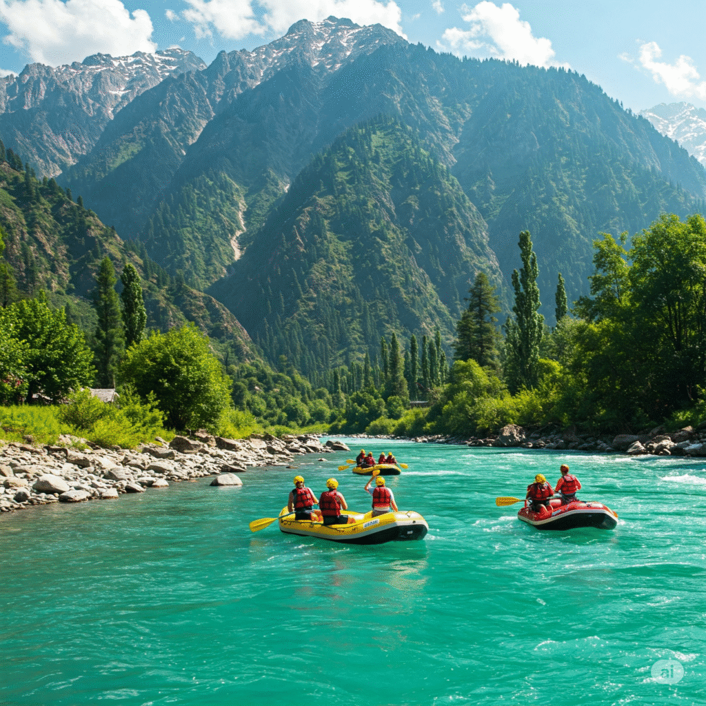 rafting in kashmir