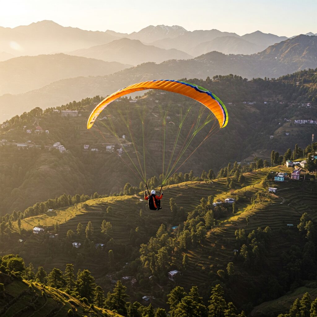 shimla paraglyding