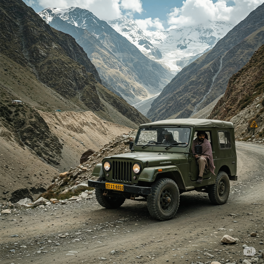 jeep in kashmir